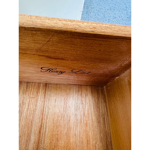 Cream Vintage Henry Link Bali Hai Faux Bamboo 6-Drawer Double Dresser For Sale - Image 8 of 12