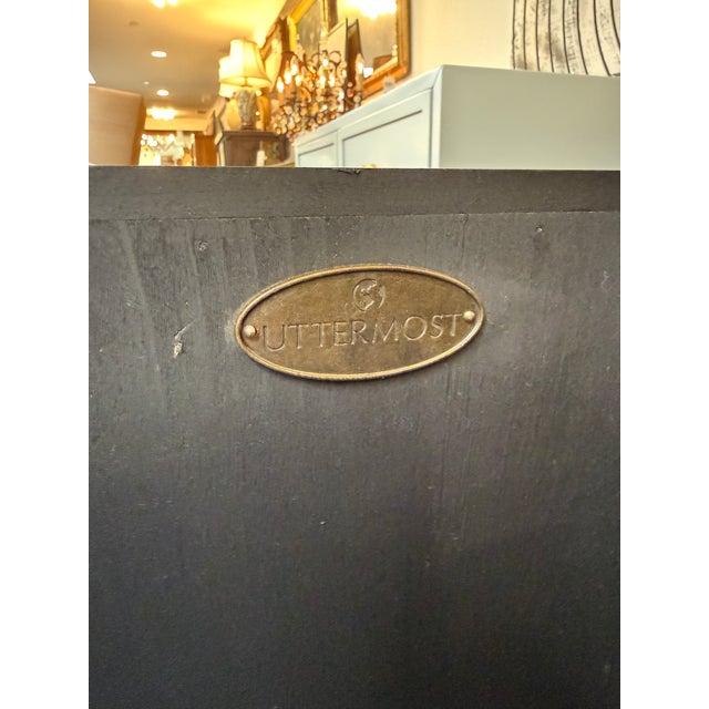 Metal Uttermost Aiken Cabinet For Sale - Image 7 of 12