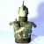 Dark Gray 1980's Brutalist Raku Glazed Studio Pottery - Dark Knight Bust - For Sale - Image 8 of 12