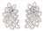 3.97 Carat Rose Cut Diamond Gold Earrings, Pair For Sale
