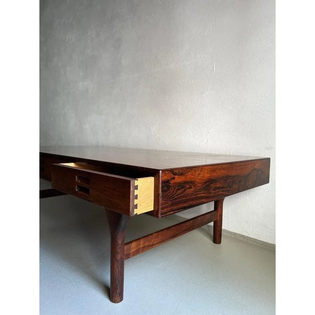 Rosewood Coffee Table by Nanna Ditzel for Søren Willadsen | Denmark | 1950s For Sale - Image 10 of 13
