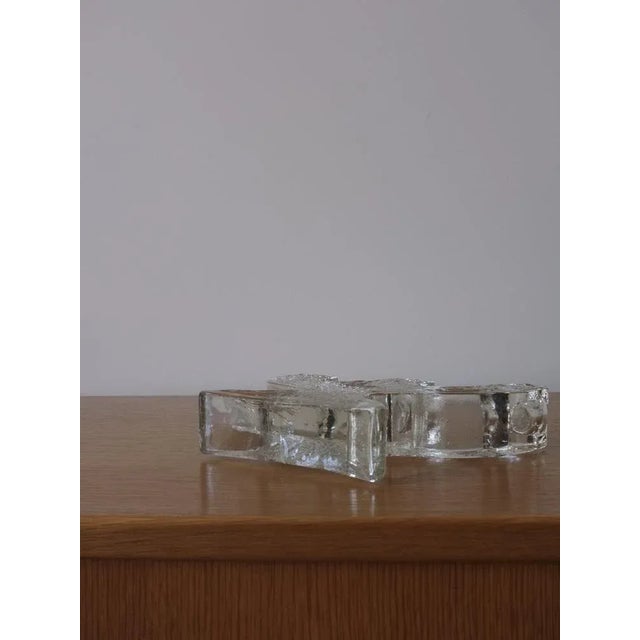 Pukeberg Crystal Glass Candle Holder Tree | Sweden | 1970s For Sale - Image 6 of 9