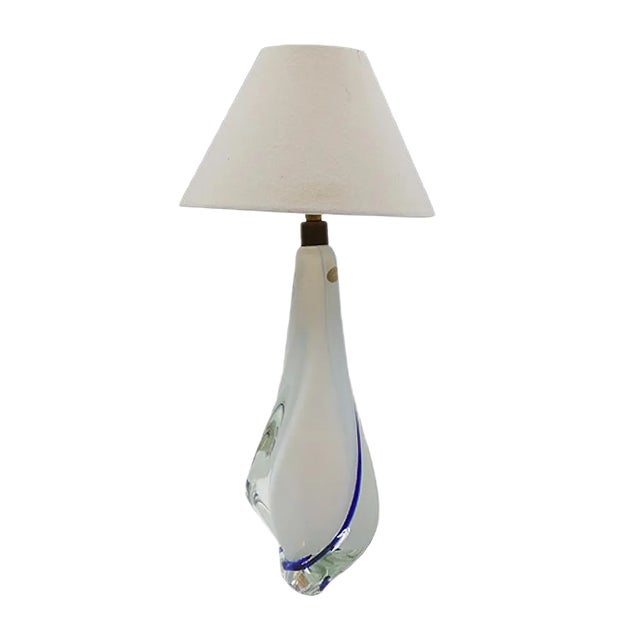 Mid-Century Italian Murano Glass Table Lamp from Seguso, 1950s For Sale