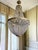 Hollywood Regency Large Antique Empire Crystal Chandelier, 1940s For Sale - Image 3 of 6