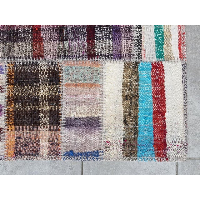 Mid 20th Century Organic Multicolour Handmade Carpet For Sale - Image 6 of 10