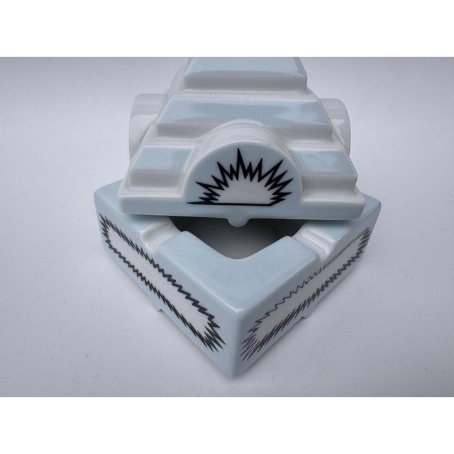Postmodern Limited Edition Ashtray with Lid by Stella / Tasso for Philip Morris Rosenthal, 2000s, Set of 2 For Sale - Image 3 of 9