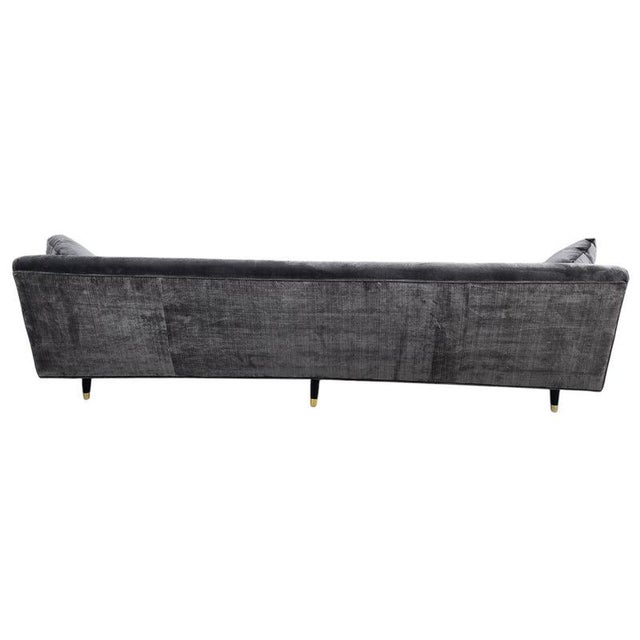 Gray MCM Milo Baughman for Thayer Coggin Sofa – Newly Reupholstered For Sale - Image 8 of 10
