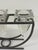 Vintage 1980s Brutalist Iron & Crystal Triple Votive Candle Holder Candelabra For Sale - Image 9 of 12
