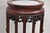 Vintage Chinoiserie Chinese Carved Hardwood Marble Top Pedestal Plant Stand For Sale - Image 9 of 12