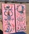 This pair of vertical wall panels is a striking example of Continental European Chinoiserie executed in the Rococo or...
