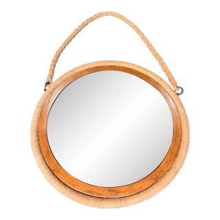 Palecek Rope & Wood Mirror For Sale