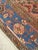 Brick Red Antique Persian Heriz Handmade Wool Oriental Rust, Navy & Light Blue Rug For Sale - Image 8 of 12