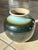 Sculptural Celadon and Iron Oxide Glazed Ceramic Art Vase by Martha Katzer for Karlsruher Majolika, Germany, 1940s For Sale - Image 12 of 15