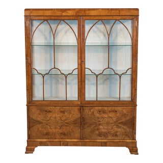 Early 20th Century English Bookcase Vitrine For Sale