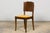 Wood Pair of 1930s French Art Deco Mustache-Back Oak and Walnut Side Accent Chairs For Sale - Image 7 of 18