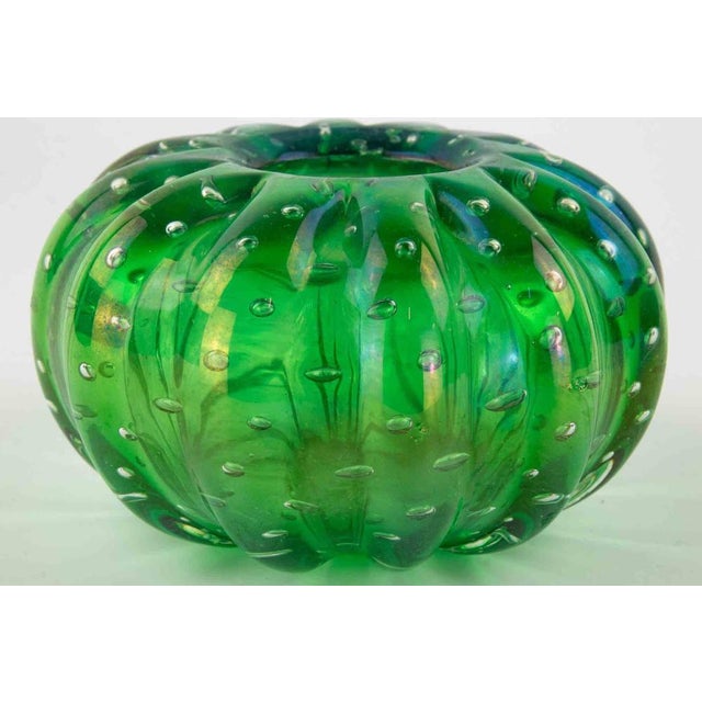 Vintage Green Murano Glass Bowl, 1970s For Sale - Image 4 of 5