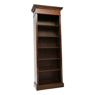 Antique Sheraton Style Open Bookcase, 1950s For Sale