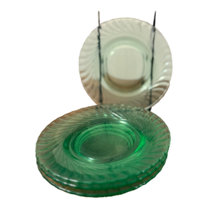 Duncan & Miller Spiral Flutes Saucers