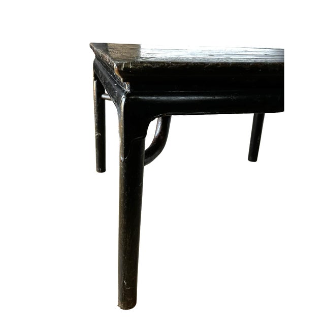 19th Century Antique Chinese Coffee Table With Giant Arm Braces For Sale - Image 5 of 9