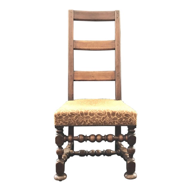 Early 18th Century Walnut Period French Chair For Sale