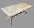 Vintage Marble Top Coffee Table W/ Brass Base Hollywood Regency Neoclassical For Sale - Image 6 of 8