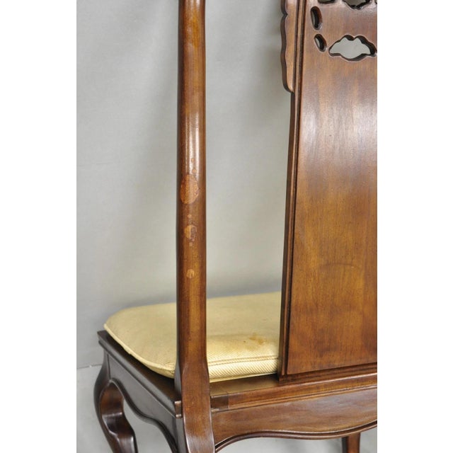 Vintage Drexel Heritage Oriental Ming Treasures Mahogany Dining Chair - Set of 4 For Sale - Image 12 of 16