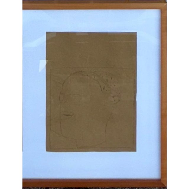 James Brown, Nuba 1981 Graphite Drawing on Brown Paper James Brown Galerie Bernd Kluser, 1981 For Sale - Image 15 of 17
