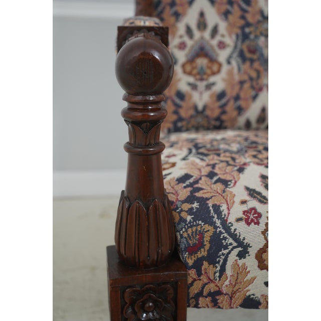 Pair Large Swan Carved Mahogany Throne Chairs For Sale - Image 16 of 18