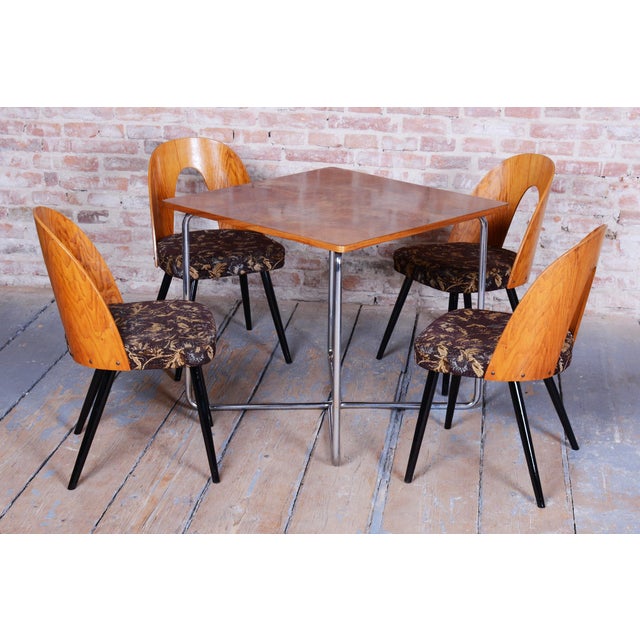 Mid-Century Chairs in Beech & Oak, Slovakia, 1959, Set of 4 For Sale - Image 12 of 12