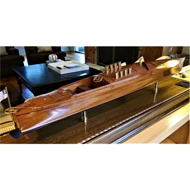 Lannan’s Scale Ship Model of the 1908 Gold Cup Trophy Winner “Dixie Ii” For Sale - Image 10 of 18