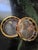 1920s Moser Art Deco Czech 24k Gold & Ruby Cabochon Crystal Pair of Ashtrays For Sale - Image 9 of 10