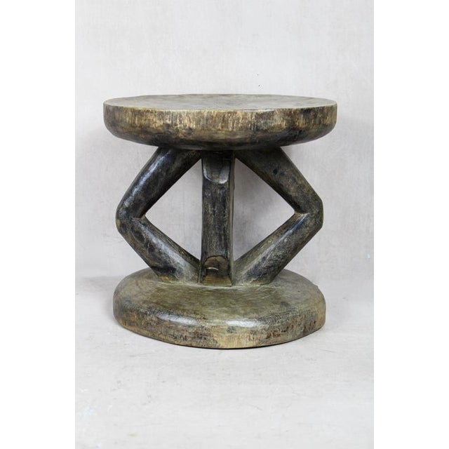 Tonga Stool in Wood For Sale - Image 3 of 5