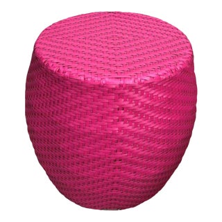 Kannoa Pink Outdoor Stool/Side Table For Sale