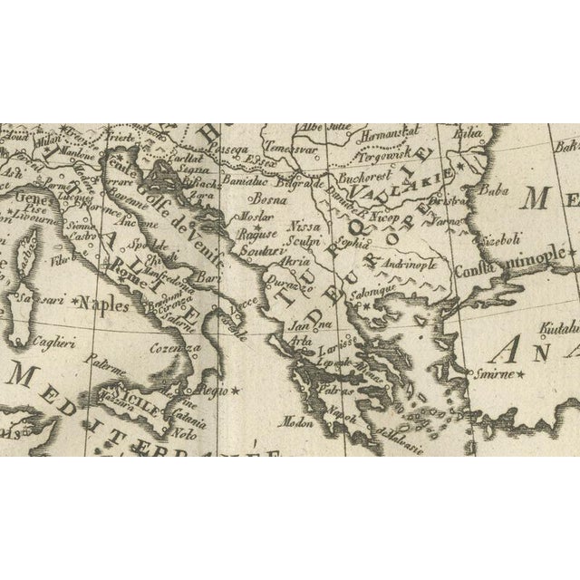 Europe Map by Rigobert Bonne, 1780 For Sale - Image 9 of 11