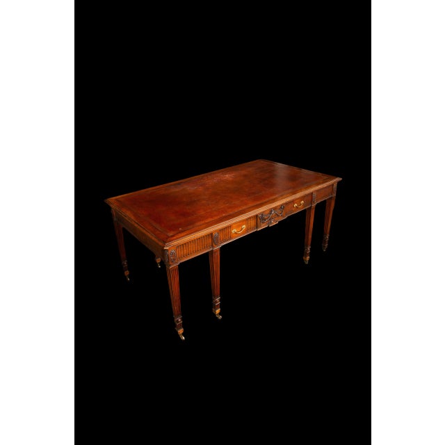 English George the III Partners Desk/ Center Table For Sale - Image 9 of 12