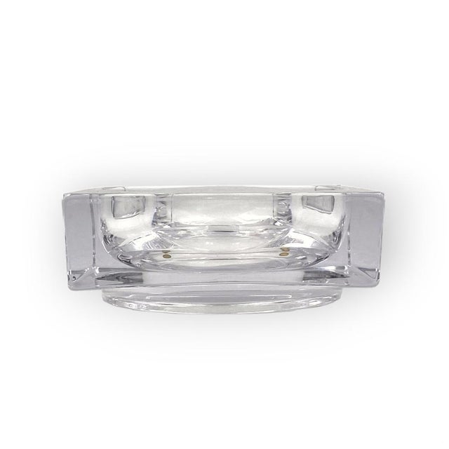 Mid-Century Modern Molded Crystal Ashtray friom Sevres France, 1970s For Sale - Image 3 of 18