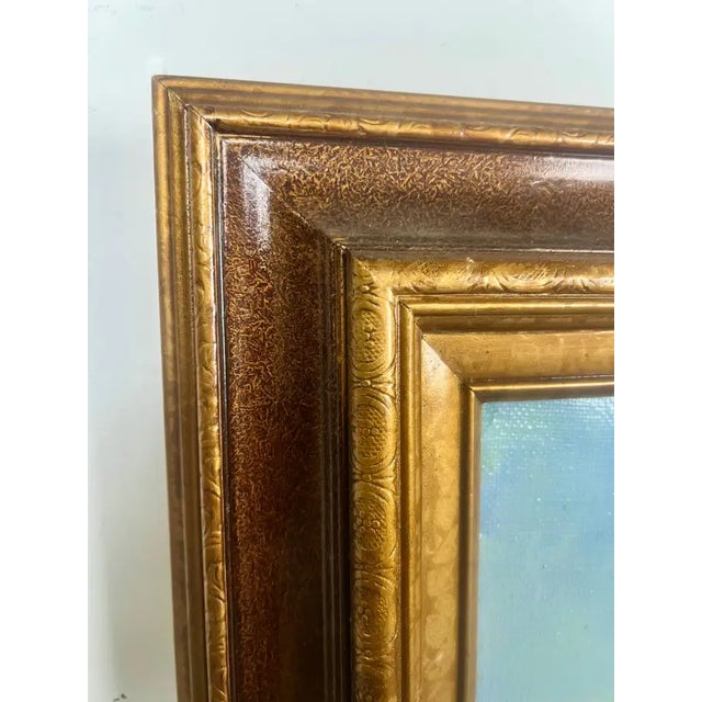 Alex Bloch Quiet Country Road Oil on Canvas Signed & Framed 2000' S For Sale - Image 14 of 16