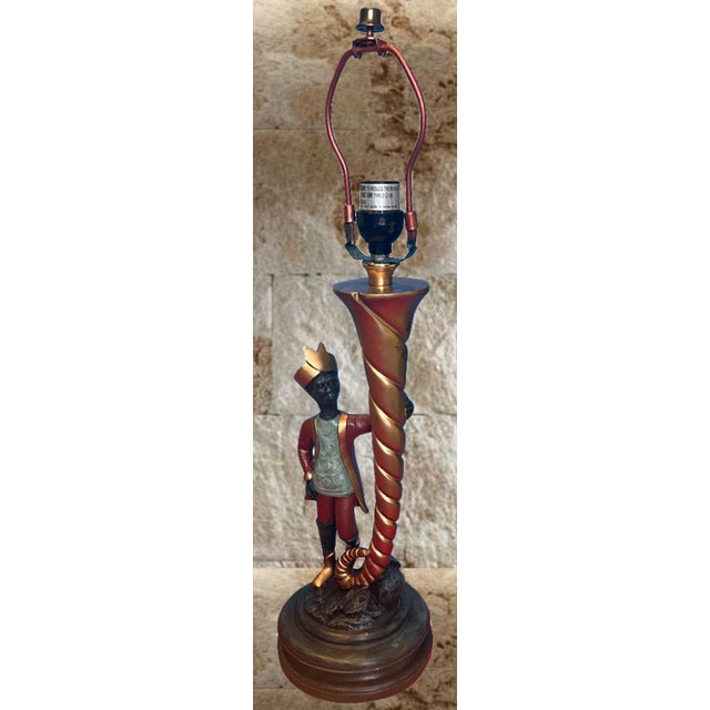 This charming resin Maitland Smith-style table lamp features a whimsical monkey character, adding a playful touch to any...