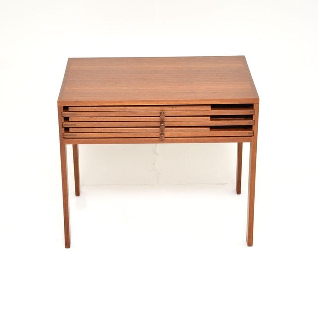 Vintage Danish Teak Nesting Tables by Illum Wikkelso, 1960, Set of 4 For Sale - Image 12 of 12