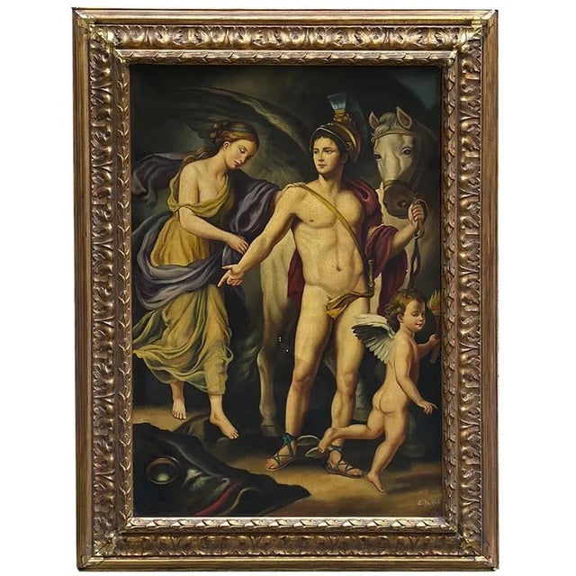 After A.R. Mengs, Perseo and Andromeda, Italy, 2005, Oil on Canvas, Framed For Sale - Image 9 of 9