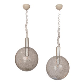 Pair of “Sfera” Pendant Lamps by Tobia Scarpa for Flos, Italy 1960s For Sale