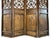 Large Antique Asian Carved Elm Four Panel Folding Screen Room Divider For Sale - Image 18 of 18