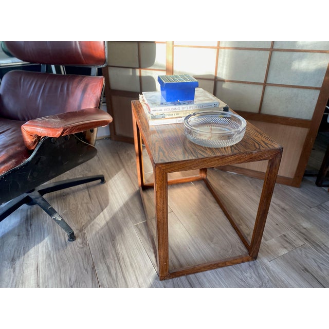Danish Modern Rosewood Side Table, Attributed to Jørgen Bækmark, Denmark Circa 1960s For Sale - Image 10 of 10