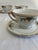 Mid 20th Century Vintage Meito China “Warren” Hand-Painted Floral Cups and Saucers, Set of 5 For Sale - Image 5 of 9