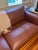 2020s Midcentury Modern Cognac Leather Sofa 91" New With Tag For Sale - Image 5 of 12