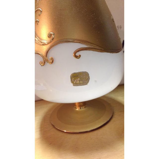 Traditional Mid 20th Century Bohemian Glass Chalice Cup For Sale - Image 3 of 12