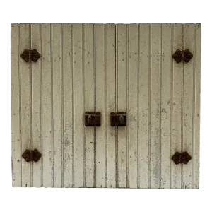 Rustic Antique Beadboard Wood Cabinet
