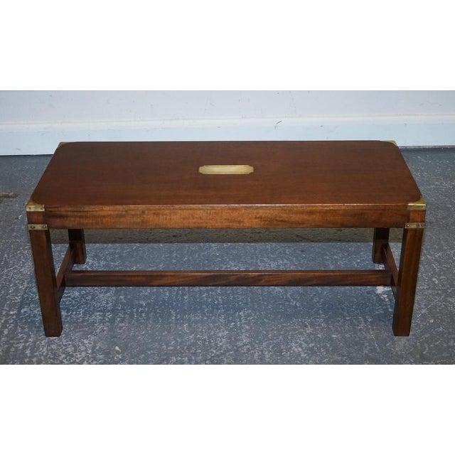 Reh Kennedy Military Campaign Coffee Table from Harrods For Sale - Image 5 of 18