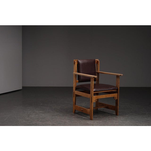 Architectural Desk Chair by Alphonse Siebers For Sale - Image 10 of 17