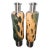 Handcrafted One-Handed Salt and Pepper Mills Featuring Unique Cholla Cactus Wood Cast in Resin With Stainless Steel Components For Sale